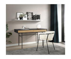 Stripe rašomasis stalas (ąžuolas-juoda)